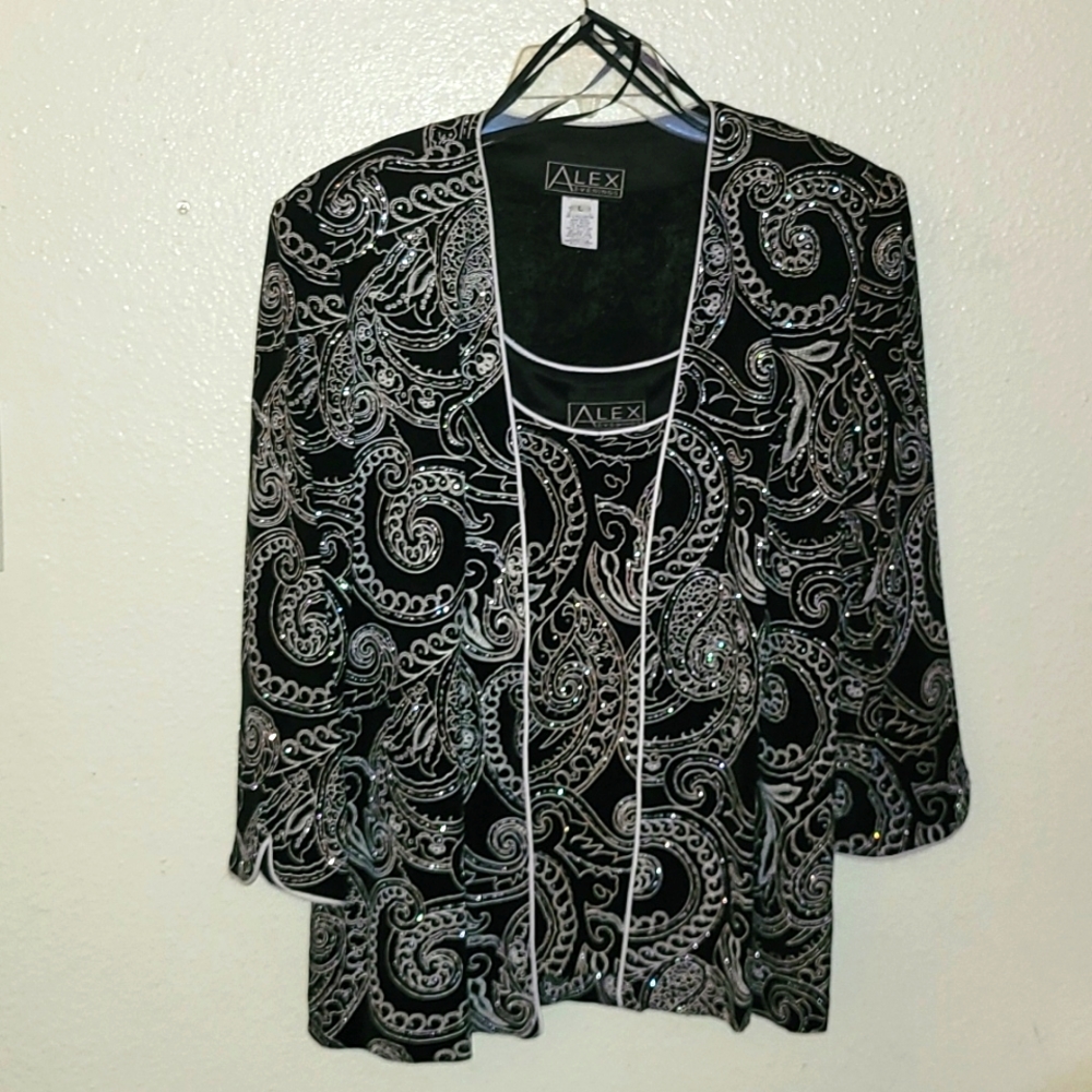 ALEX EVENING top and Jacket